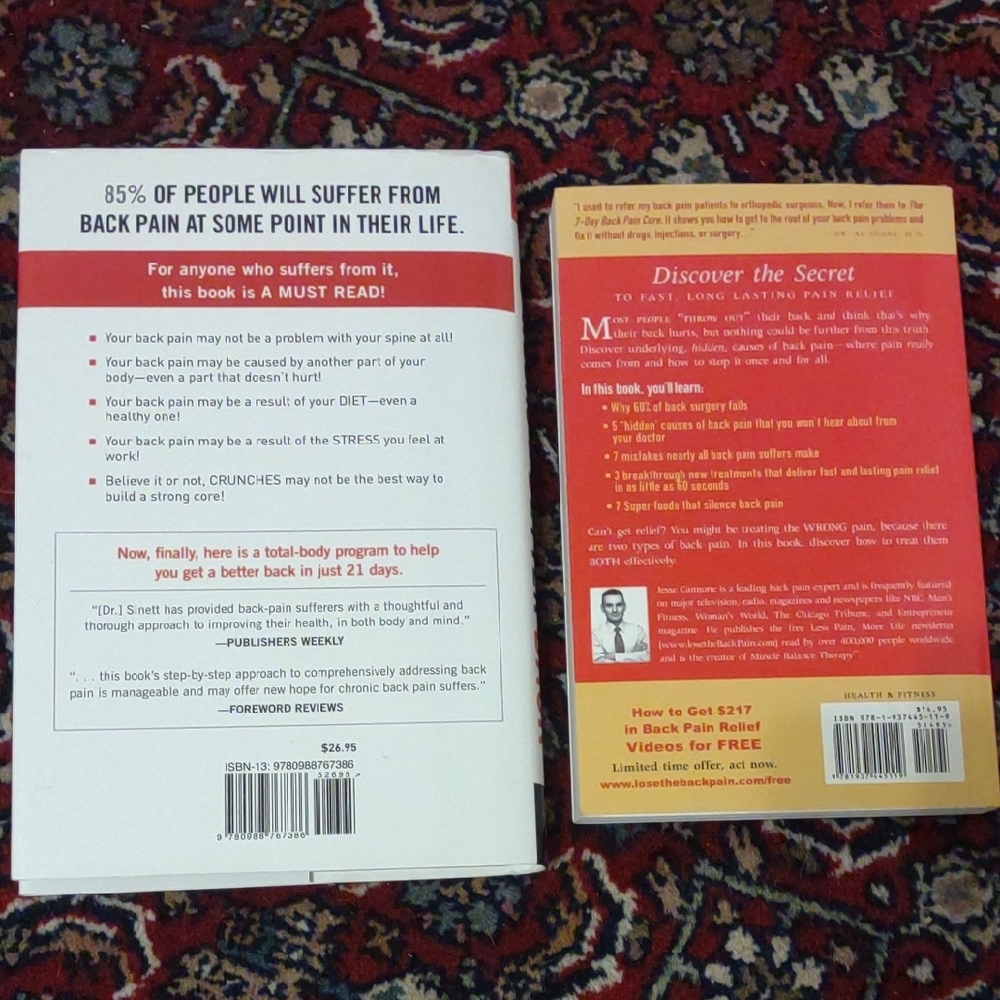 Back Pain Relief Book Set - Picture 2 of 2